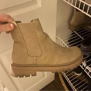 Tan boots